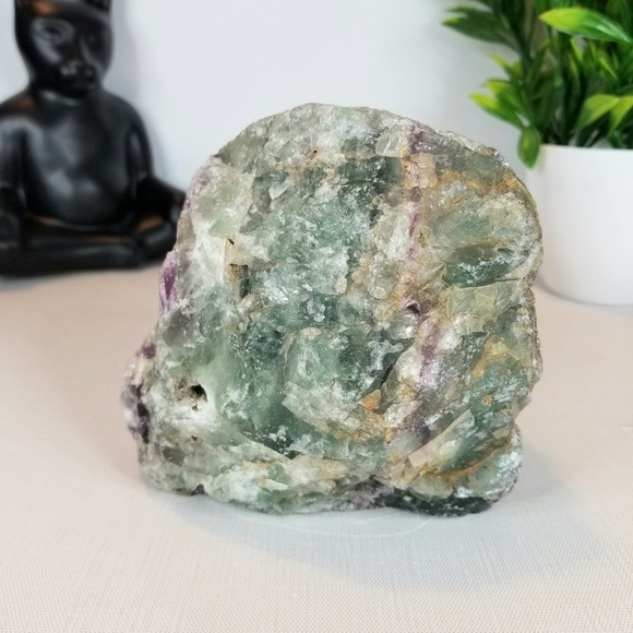 Large Green & Purple Fluorite Specimen | Clarity, Protection & Spiritual Harmony - Picture 1 of 6